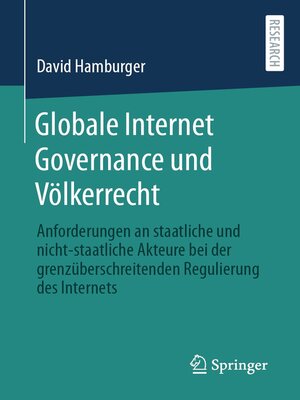 cover image of Globale Internet Governance und Völkerrecht